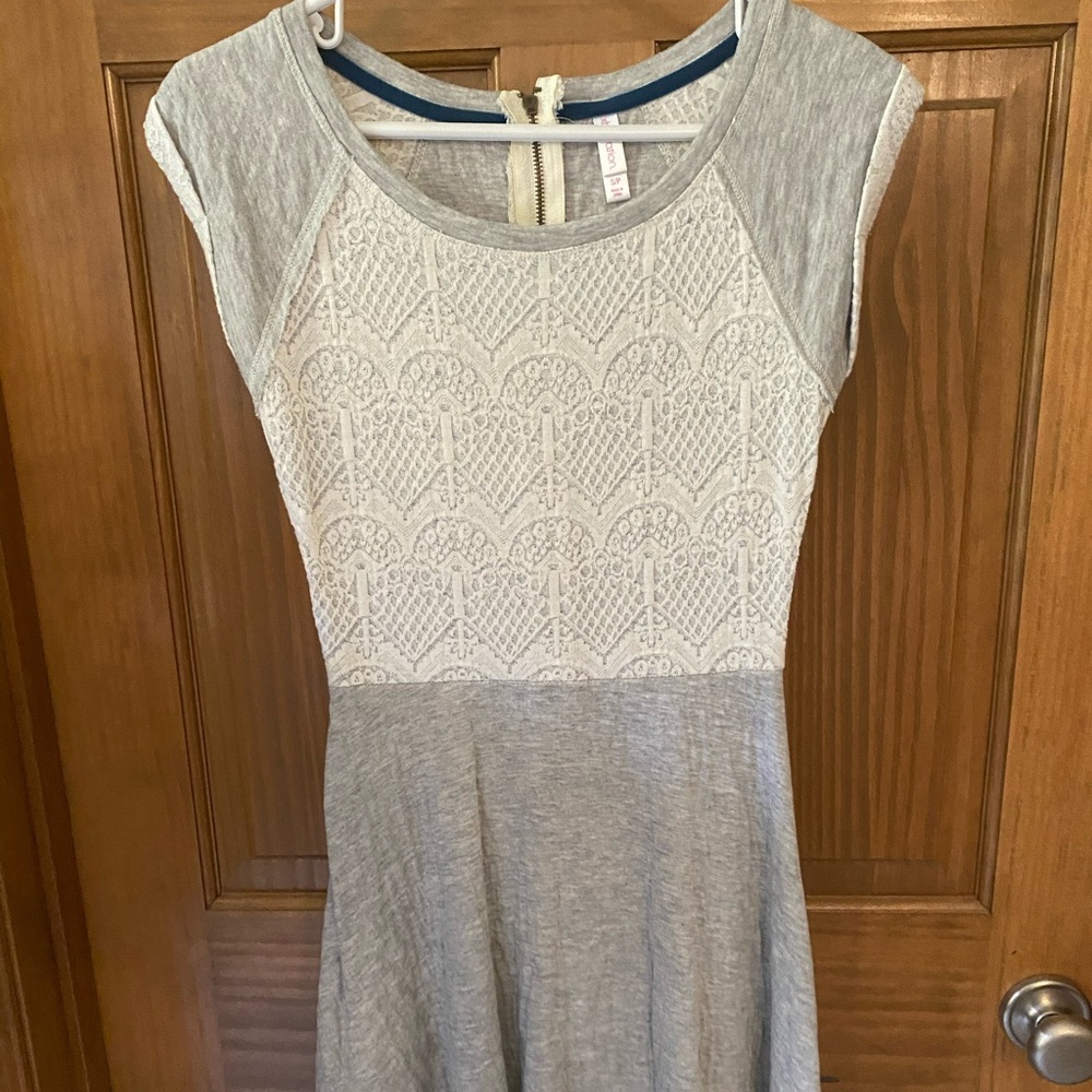 Target Sweatshirt Dress with Lace Detail
